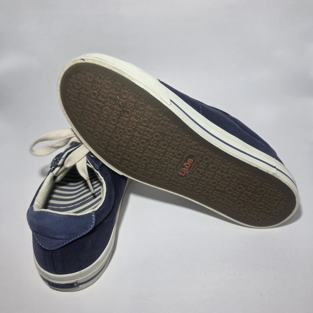 Taos Canvas Sneakers Women's 7 Navy Lace Up Comfort Shoes Casual Walking - Picture 4 of 7